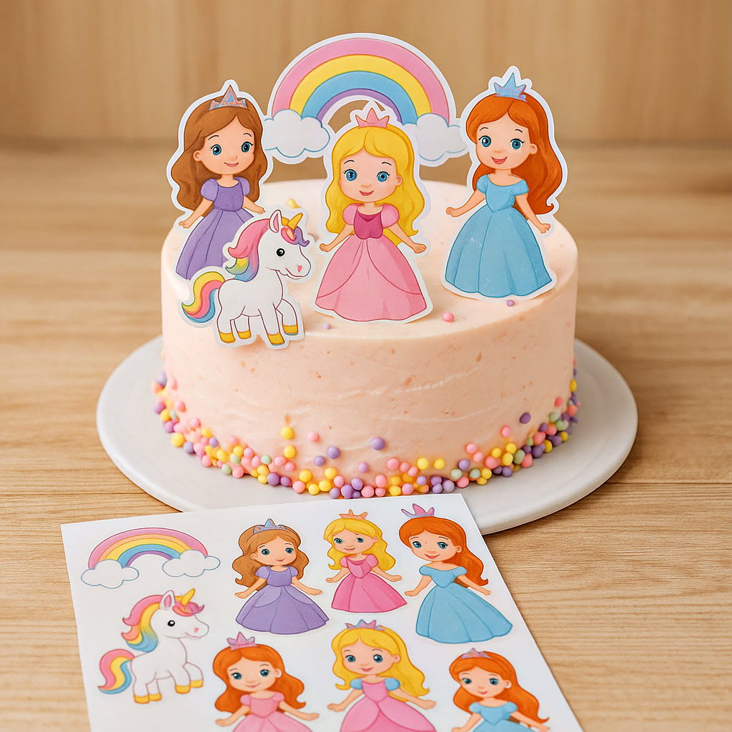 Decor gateau anniversaire feuille azyme et feuille en sucre