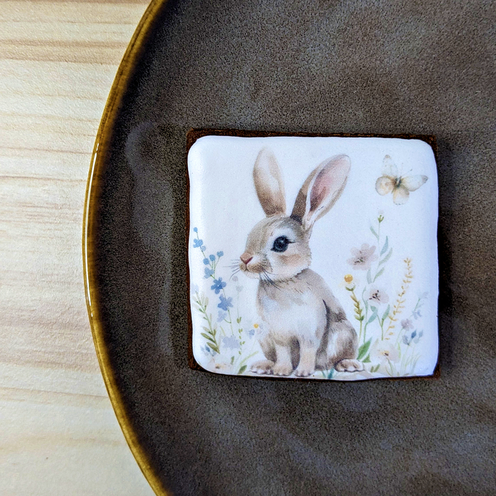 Biscuit decore paques lapin