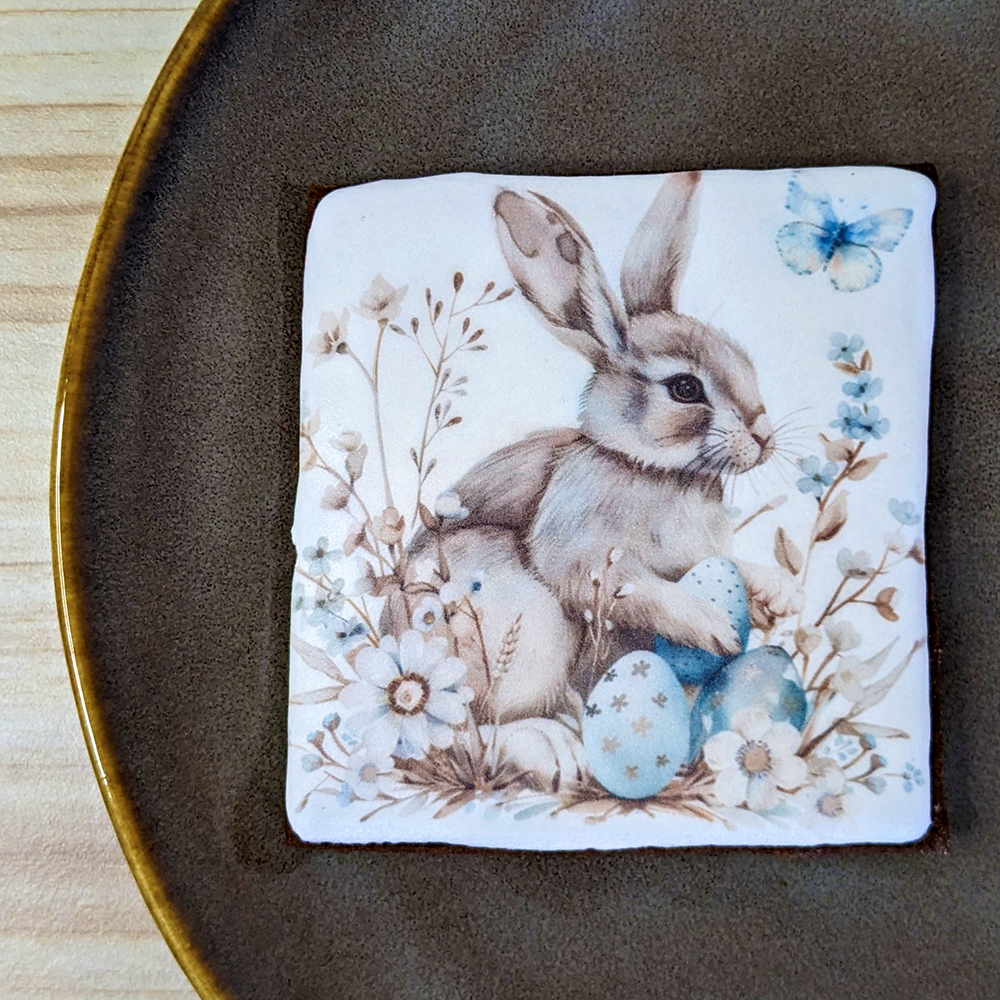 Biscuit decore paques Lapin Grand