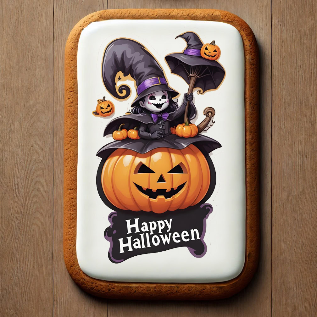 Biscuits décorés Halloween rect
