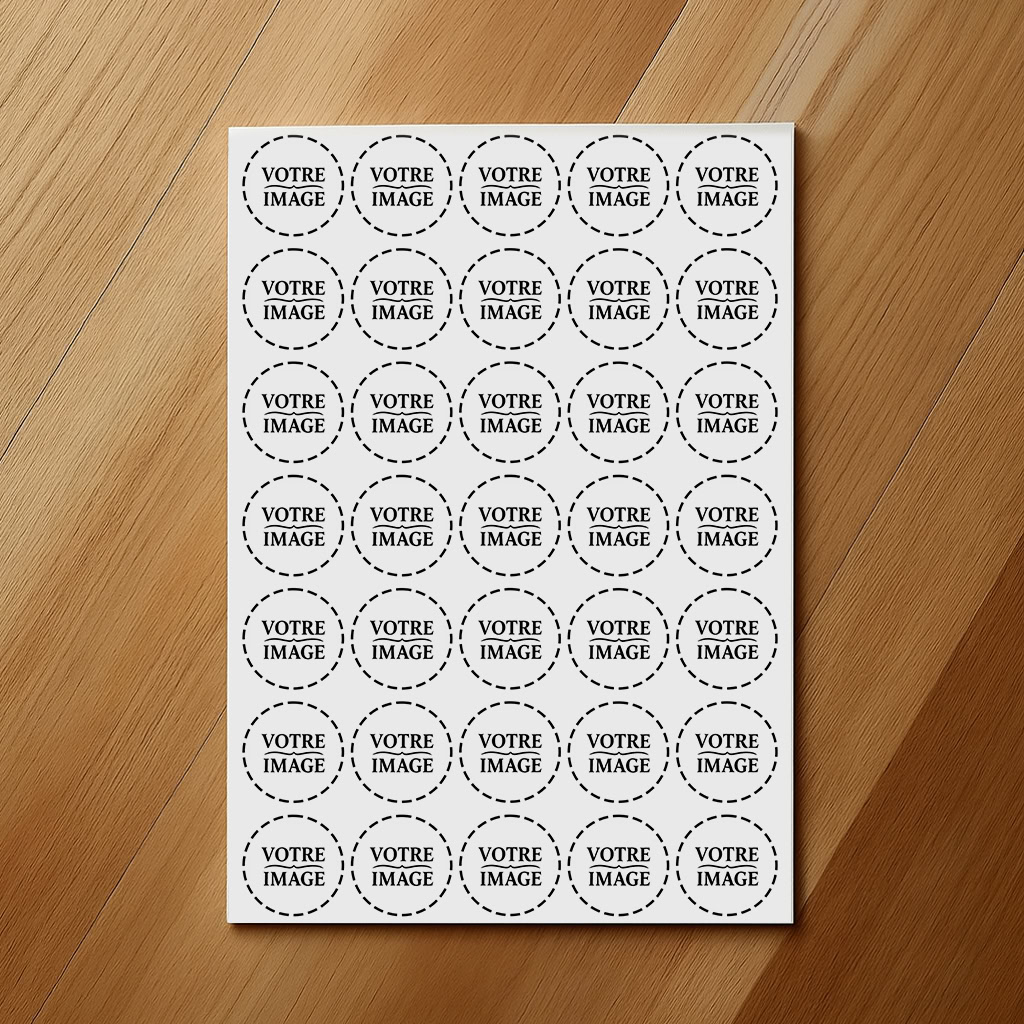 Disque comestible Ø 3,8 cm en papier azyme, sans prédécoupe